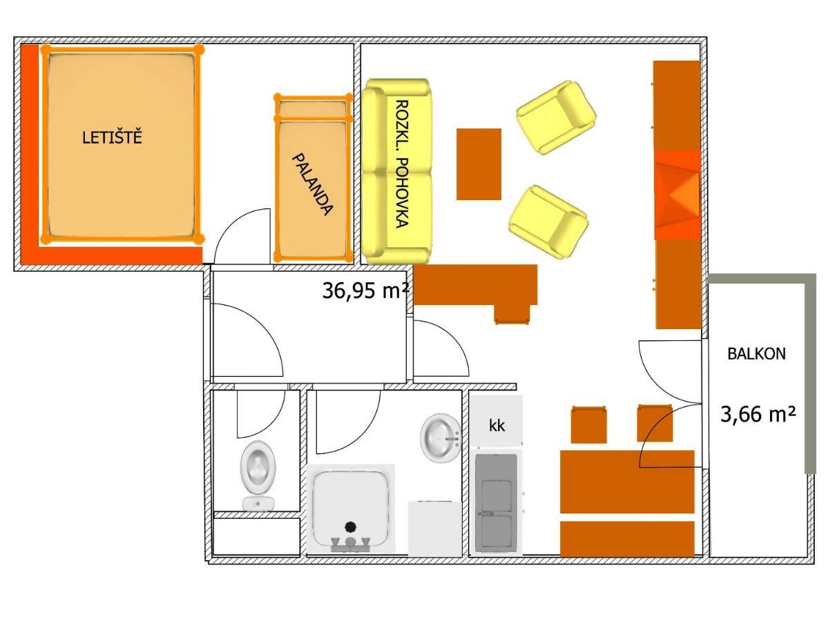 Apartman 6 U Sjezdovek Рокитніце-над-Їзероу Екстер'єр фото